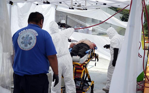 IMSS refuerza  capacidad de respuesta en macrosimulacro por emergencia química