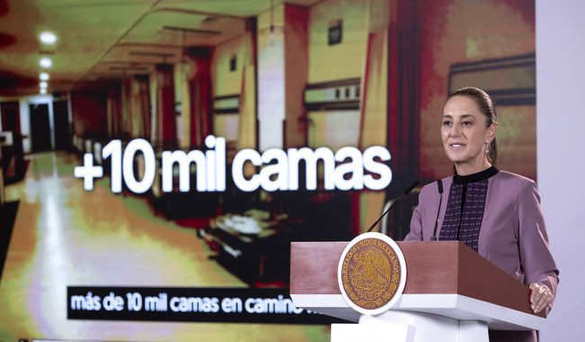 “En 12 años serán 12 mil camas de hospital, el doble que en el periodo neoliberal”: Sheinbaum