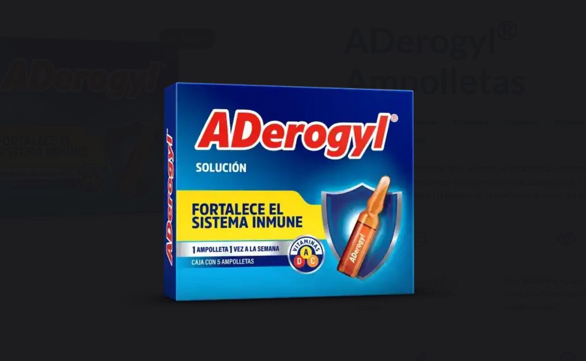 COFEPRIS alerta por la adulteración de Aderogyl